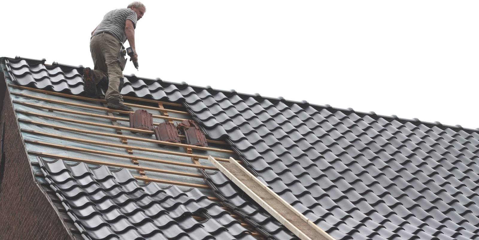 dakbedekking hellend dak renoveren